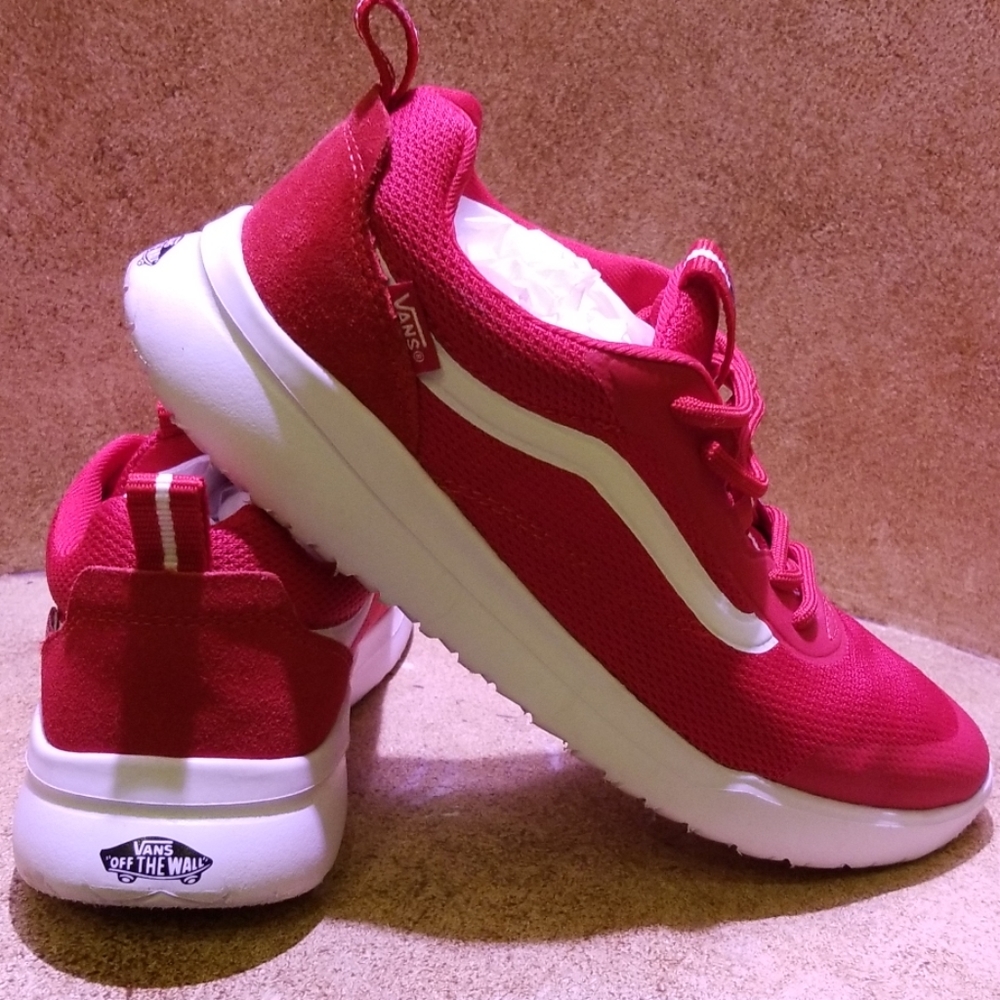 Youth Van's Athletic Shoes-Red Size 6.5Y
